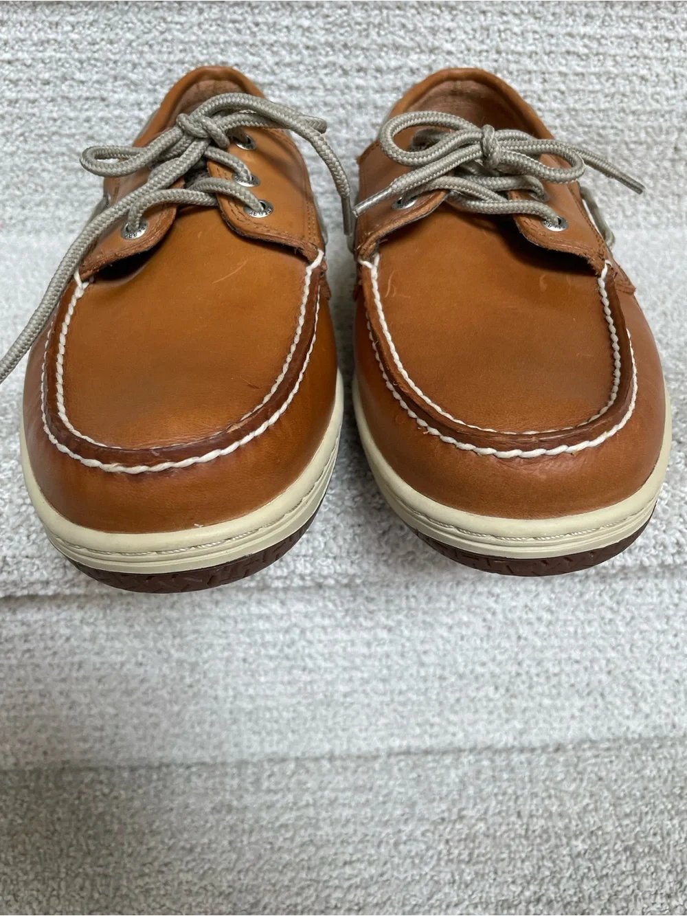 Sperry Top Sider Men's Billfish 3-Eye Tan Leather Boat Outdoor Shoes Size 11XW